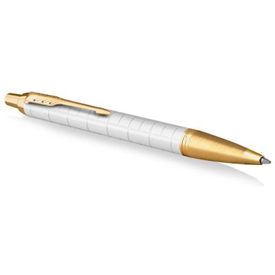 Шариковая ручка Parker IM Premium K318  Pearl GT, стержень: M, цвет чернил: blue, в подарочной упаковке.-2