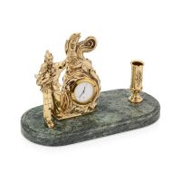 Настольный прибор Спасатель, золотистый/зеленый