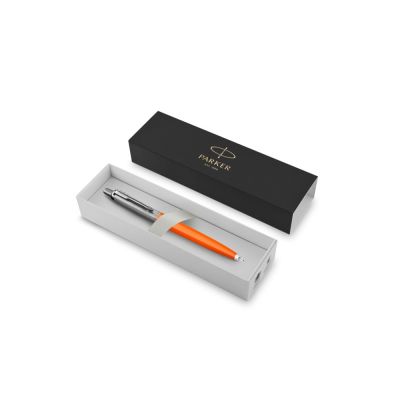 Шариковая ручка Parker Jotter Originals Orange Chrome CT, стержень: M blue в подарочной упаковке-3
