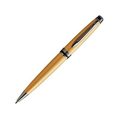 Шариковая ручка Waterman Expert Gold, цвет чернил Mblue,  в подарочной упаковке-0
