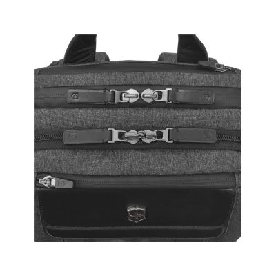 Рюкзак VICTORINOX Architecture Urban 2 Deluxe Backpack 15, серый, полиэстер/кожа, 31x23x46 см, 23 л-10