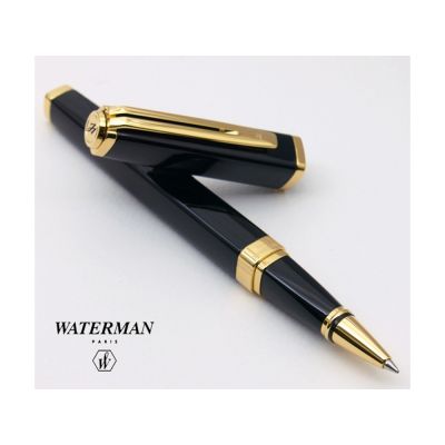 Перьевая ручка Waterman Exception, цвет: Slim Black GT, перо: F-5