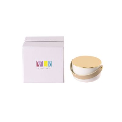 Свеча Valerie Concept с крышкой CNDL 5 BG, белый/бежевый-1