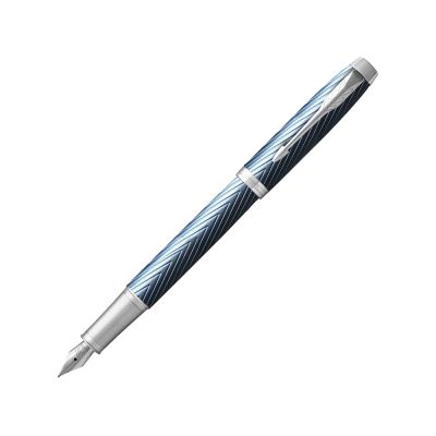 Перьевая ручка Parker IM Premium Blue Grey CT, перо: F, цвет чернил: blue, в подарочной упаковке.-0