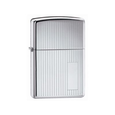 Зажигалка ZIPPO Classic с покрытием High Polish Chrome, латунь/сталь, серебристая, 38x13x57 мм-0