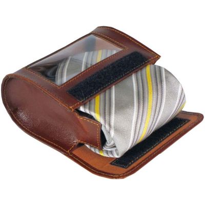 Футляр для галстука Alessandro Venanzi, коричневый-1