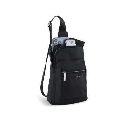 Сумка кросс-боди мужская BUGATTI Sera, антрацитовая, полиэстер, 17х6х26,5 см, 2,5 л-4