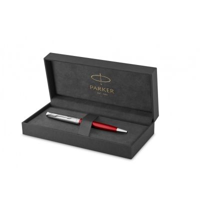 Шариковая ручка Parker Sonnet Entry Point Red Steel CT, стержень: M, цвет чернил: black , в подарочной упаковке-1