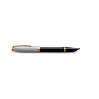 Перьевая ручка Parker 51 Premium Black GT, перо: M/F, чернила: Black,Blue, в подарочной упаковке-3
