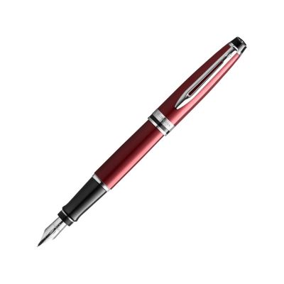 Перьевая ручка Waterman Expert Dark Red Lacquer CT Black, перо: M, цвет чернил: blue.-0