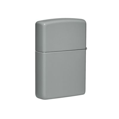 Зажигалка ZIPPO Classic с покрытием Flat Grey, латунь/сталь, серая, глянцевая, 38x13x57 мм-3