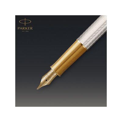 Перьевая ручка Parker Sonnet Silver Mistral GT, перо: M, цвет чернил: black, в подарочной упаковке-5