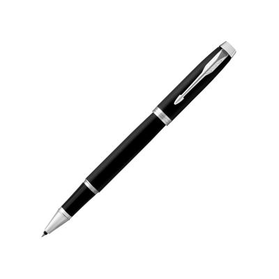 Ручка-роллер Parker IM Mat Black CT,стержень: F, цвет чернил: black, в подарочной упаковке.-0