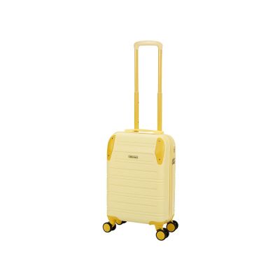 Чемодан TORBER В Отпуск, желтый, ABS-пластик, 42 х 26 х 65 см, 55 л, 3 кг-0
