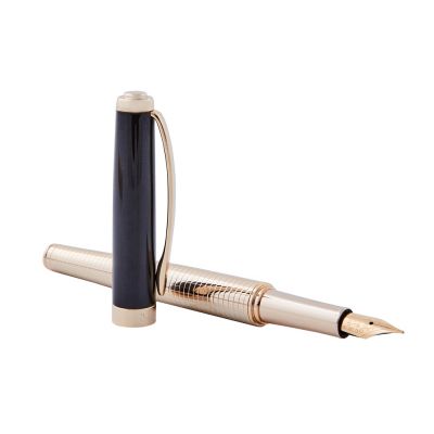 Ручка перьевая Pierre Cardin GOLDEN. Цвет - золотистый и черный. Упаковка B-1-1