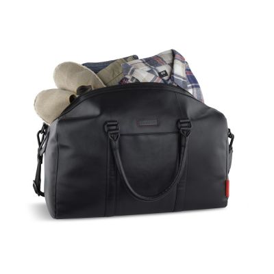 Сумка дорожная BUGATTI Clark, чёрная, воловья кожа/полиэстер, 45х20х27,5 см, 24 л-4