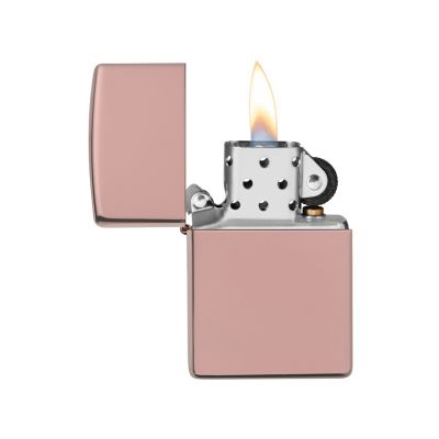 Зажигалка ZIPPO Classic с покрытием High Polish Rose Gold, латунь/сталь, розовое золото, 38x13x57 мм-3