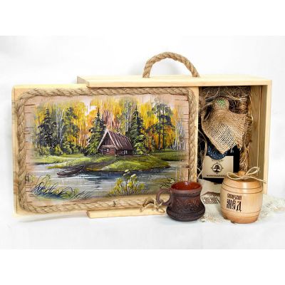 Подарочный набор Лесная пасека, бежевый-3