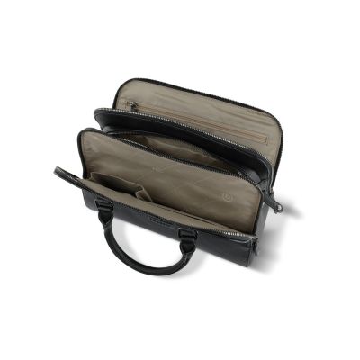 Сумка женская BUGATTI Elsa, чёрная, воловья кожа/полиэстер, 32х13х22 см-4