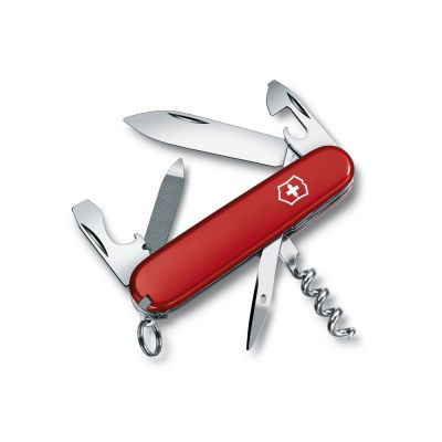 Нож перочинный VICTORINOX Sportsman, 84 мм, 13 функций, красный-0