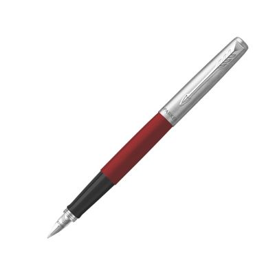 Перьевая ручка Parker Jotter Red CT , перо: F, цвет чернил: black, в подарочной упаковке-0