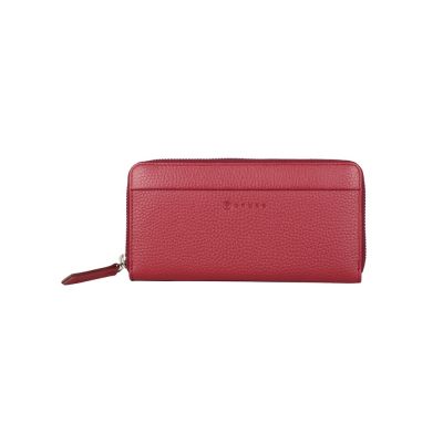 Кошелёк Cross Colors Burgundy, кожа наппа, фактурная, цвет бордовый-2