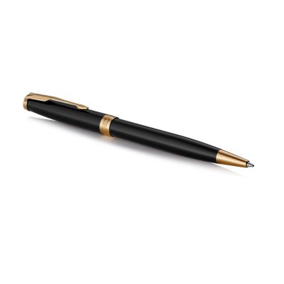 Ручка шариковая Parker Sonnet Core Black Lacquer GT, черный/золотистый-1