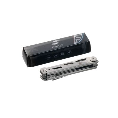 Нож перочинный Stinger, 112 мм, 9 функций, материал рукояти: нержавеющая сталь (серебристый)-8