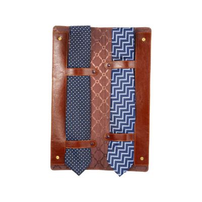 Чехол для галстуков Alessandro Venanzi, коричневый-1