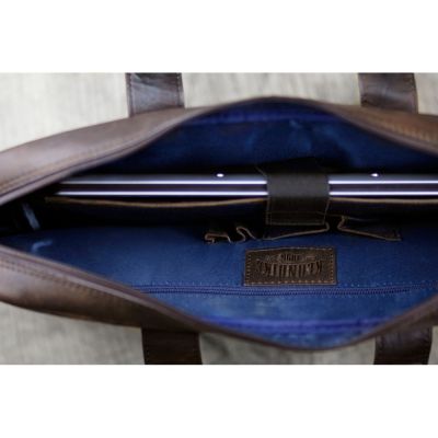 Сумка KLONDIKE DIGGER Mavis, натуральная кожа цвета коньяк, 32 x 40 x 8 см-7