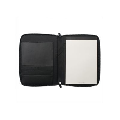 Папка для участника конференции формата А5 Keystone Black. Hugo Boss-4