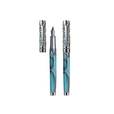 Ручка перьевая Pierre Cardin L'ESPRIT. Цвет - светло-голубой. Упаковка L.-3