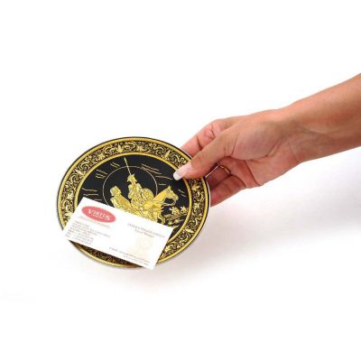 Набор: тарелочка для визитных карточек, нож для бумаги и шариковая ручка Дон Кихот и Санчо Панса-2