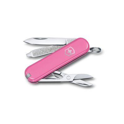 Нож-брелок VICTORINOX Classic SD Colors Cherry Blossom, 58 мм, 7 функций, розовый-0