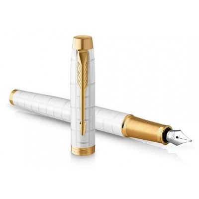 Перьевая ручка Parker IM Premium F318  Pearl GT,перо: F, цвет чернил: blue, в подарочной упаковке.-2