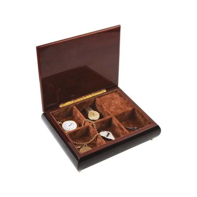 Шкатулка Три богатыря, красное дерево-1