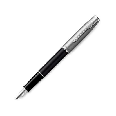Перьевая ручка Parker Sonnet Entry Point Black Steel CT, перо: F, цвет чернил: black, в подарочной упаковке-0