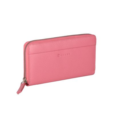 Кошелёк Cross Colors Flamingo, кожа наппа, фактурная, цвет розовый-0