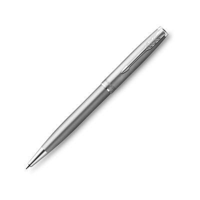 Шариковая ручка Parker Sonnet Stainless Steel CT, толщина линии M, цвет чернил черный, в подарочной упаковке-0