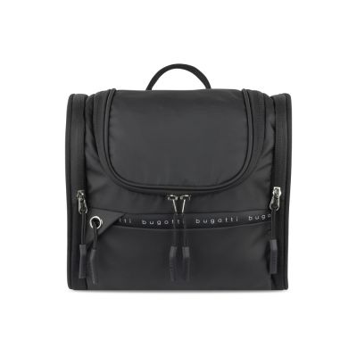 Несессер BUGATTI Blanc Delight, чёрный, нейлон RPET600D/тарпаулин/полиэстер, 24,5х12х22,5 см, 5 л-1