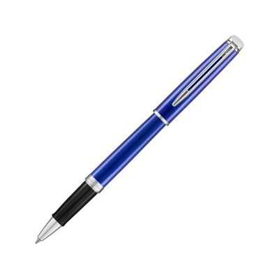 Ручка роллер Waterman Hemisphere Bright Blue CT F, синий/серебристый-0