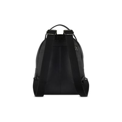 Рюкзак женский BUGATTI Bella, чёрный, воловья кожа/полиэстер, 24,5х12х27 см-5