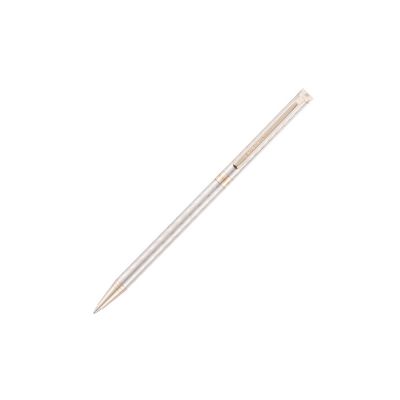 Ручка шариковая Pierre Cardin SLIM. Цвет - серебристый. Упаковка Е-0