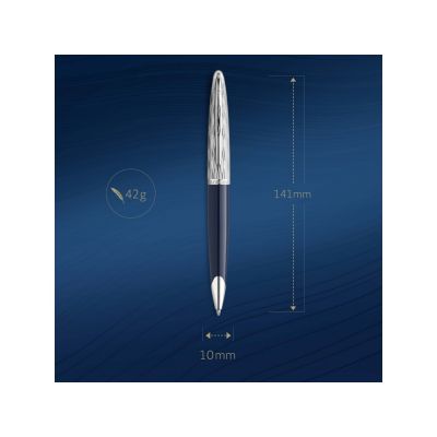 Шариковая ручка Waterman Carene22 SE deluxe Blue CT, стержень: M, цвет: Blue, в подарочной упаковке-6