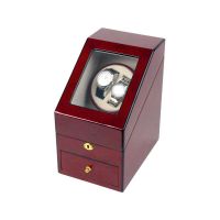Шкатулка для часов с автоподзаводом Давос, красное дерево