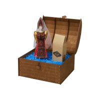 Подарочный набор: кукла, чай Малина с мятой, красный