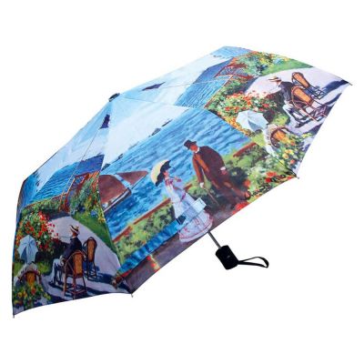 Набор: платок, складной зонт Моне. Сад в Сент-Андрес, голубой-2