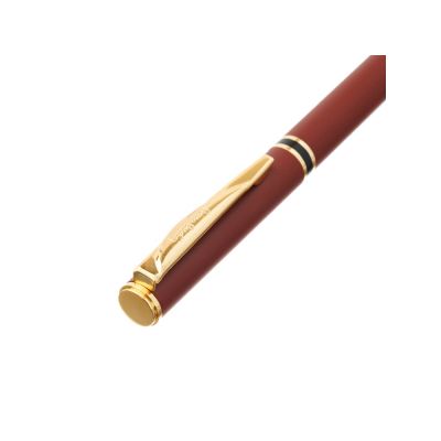 Ручка 2 в 1 шариковая и перьевая Pierre Cardin COMBI PEN, цвет - терракотовый. Упаковка Е-9