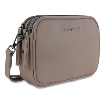 Сумка кросс-боди женская BUGATTI Almata, песочная, полиуретан, 21,5х6х15 см-0
