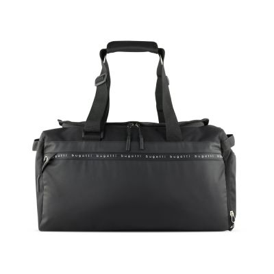 Сумка спортивная BUGATTI Blanc Delight, чёрная, нейлон RPET600D/тарпаулин/полиэстер, 47х23х28 см-1